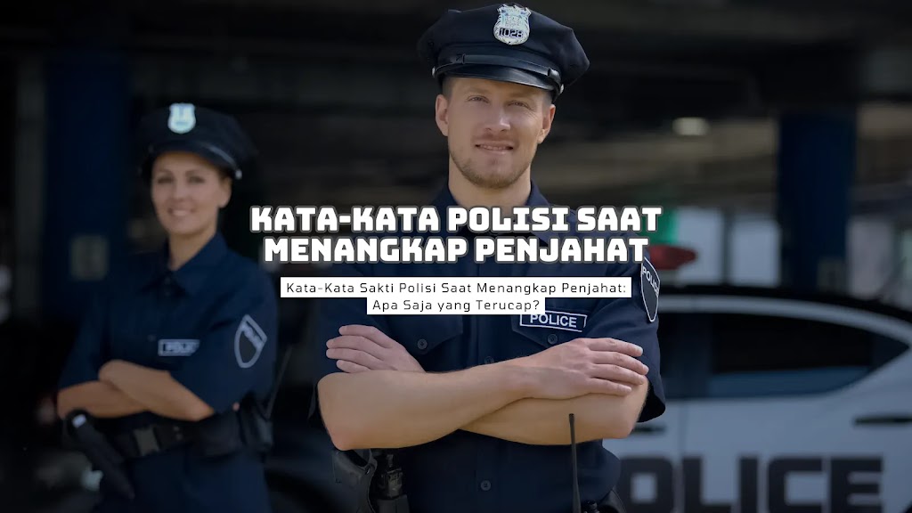 26 Kata-Kata Polisi Saat Menangkap Penjahat